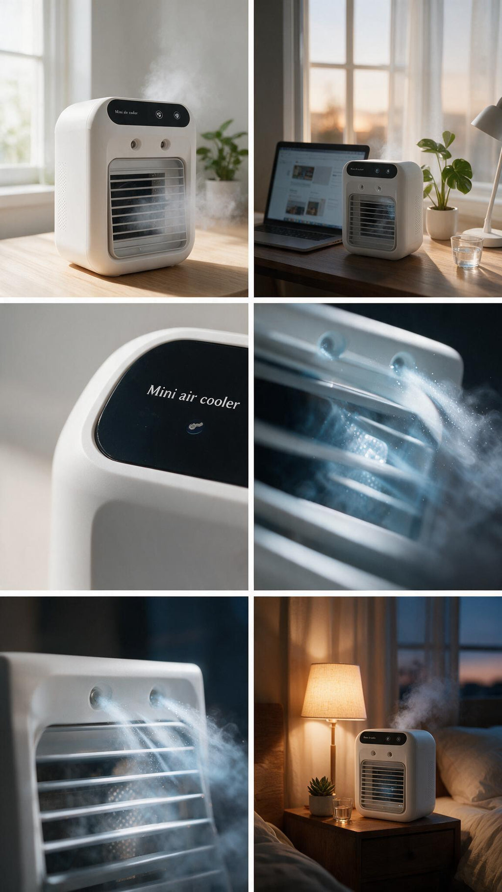 Mini Aire Acondicionado Portátil - Enfriador de Aire y Ventilador 3 en 1
