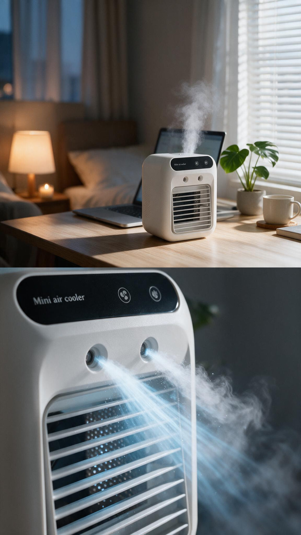 Mini Aire Acondicionado Portátil - Enfriador de Aire y Ventilador 3 en 1