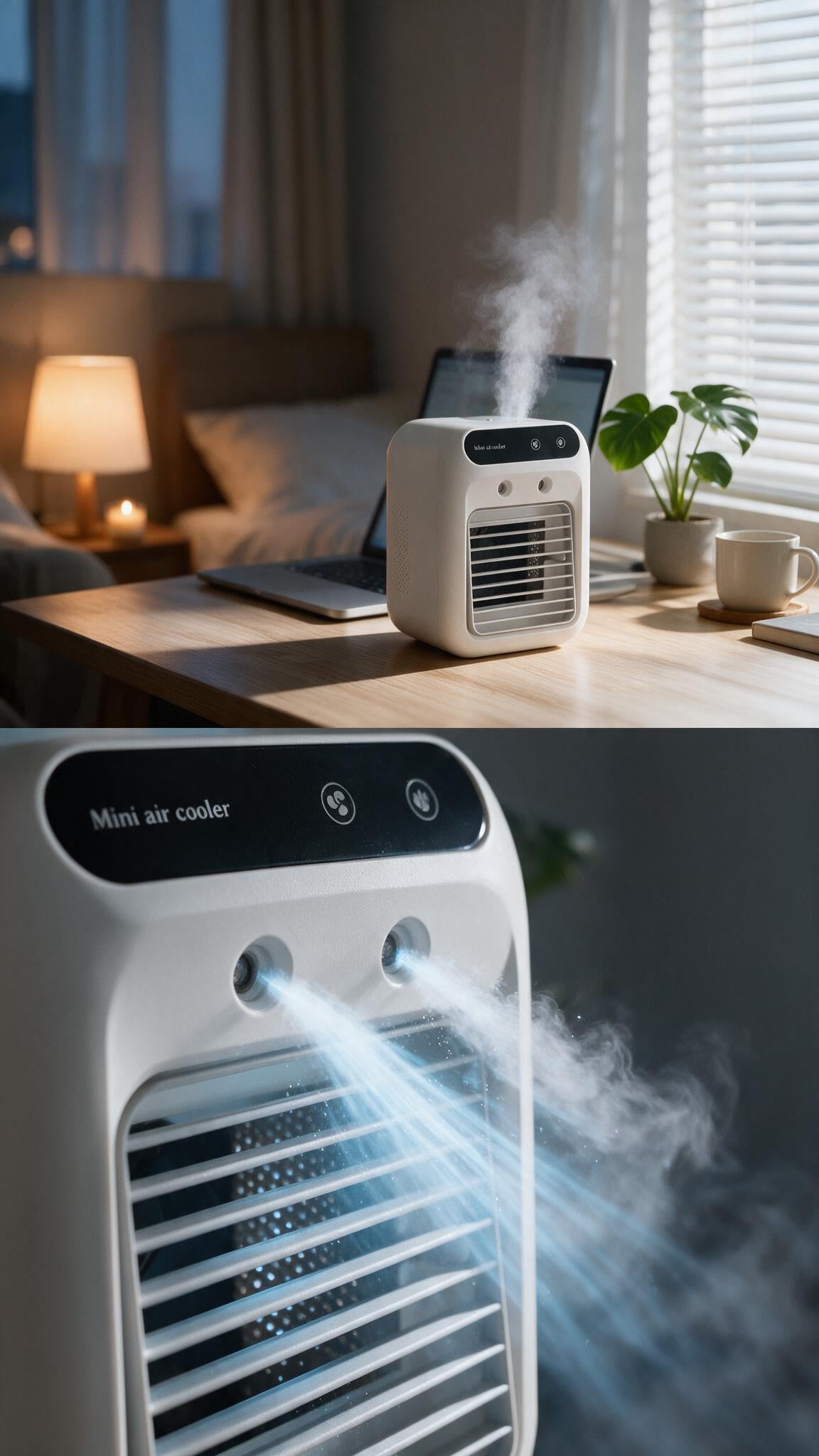 Mini Aire Acondicionado Portátil - Enfriador de Aire y Ventilador 3 en 1