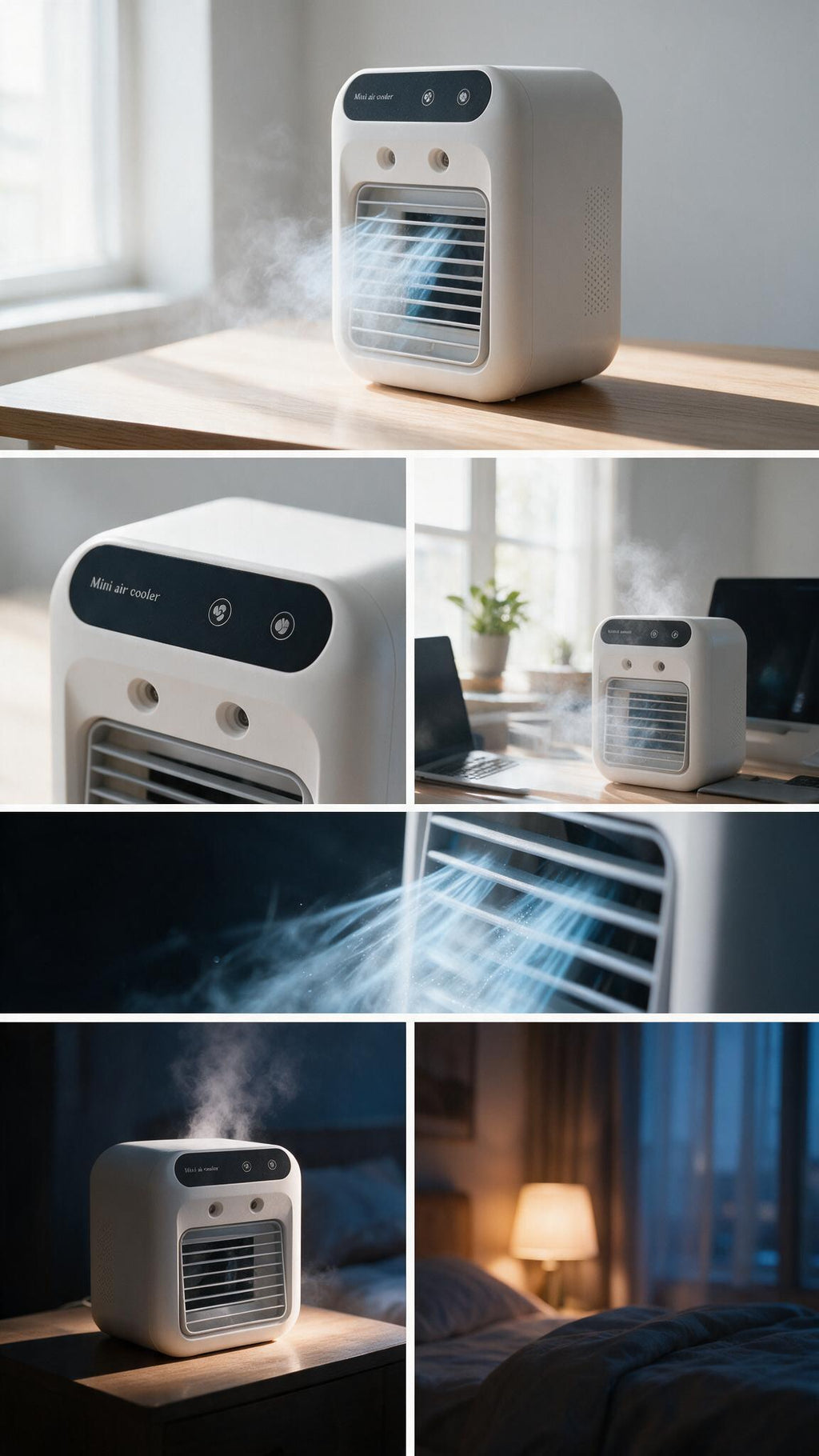 Mini Aire Acondicionado Portátil - Enfriador de Aire y Ventilador 3 en 1