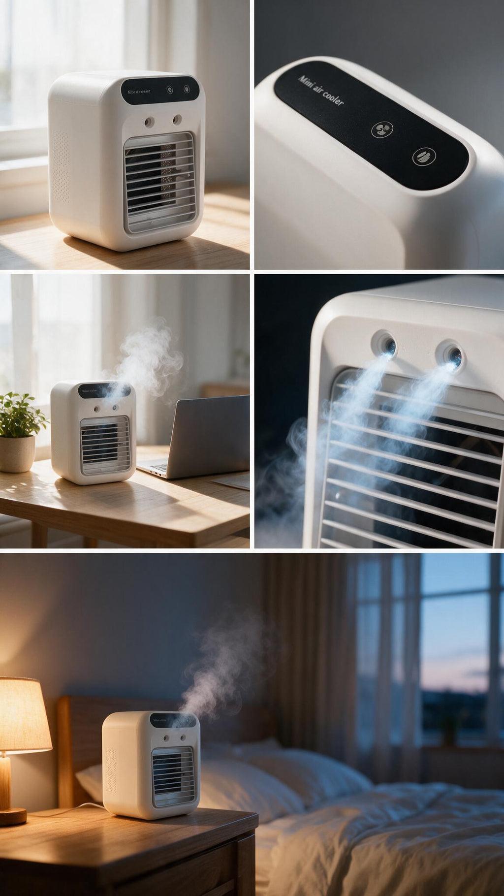 Mini Aire Acondicionado Portátil - Enfriador de Aire y Ventilador 3 en 1