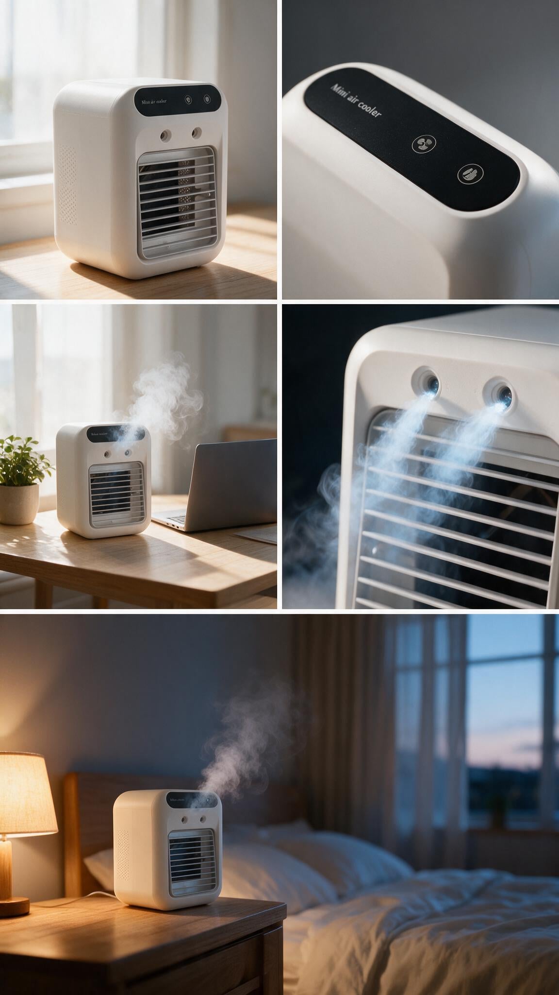 Mini Aire Acondicionado Portátil - Enfriador de Aire y Ventilador 3 en 1