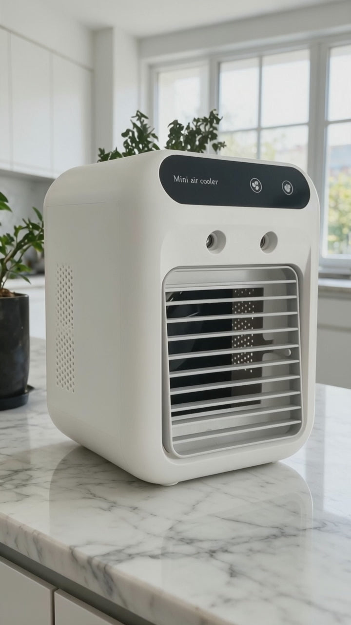 Mini Aire Acondicionado Portátil - Enfriador de Aire y Ventilador 3 en 1
